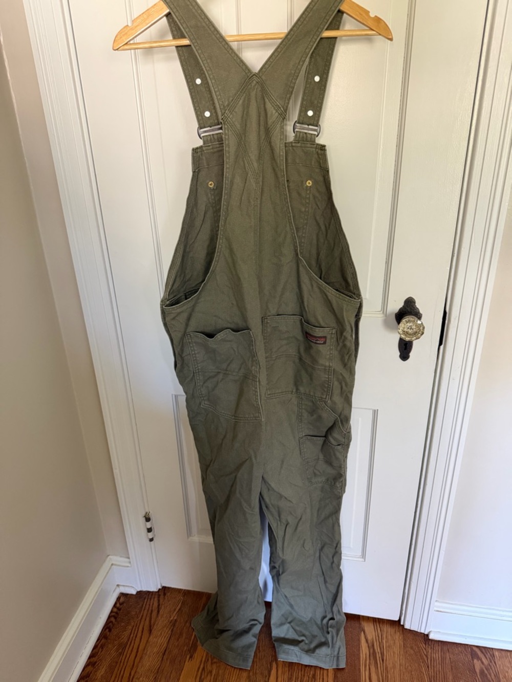 Patagonia Hemp Overalls Olive Green Women's - Relaxed Fit - Picture 2 of 2